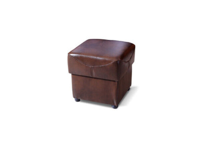 XXL Fußhocker Club Dekor Lounge Hocker Leder Textil Ottoman Designer Pufa